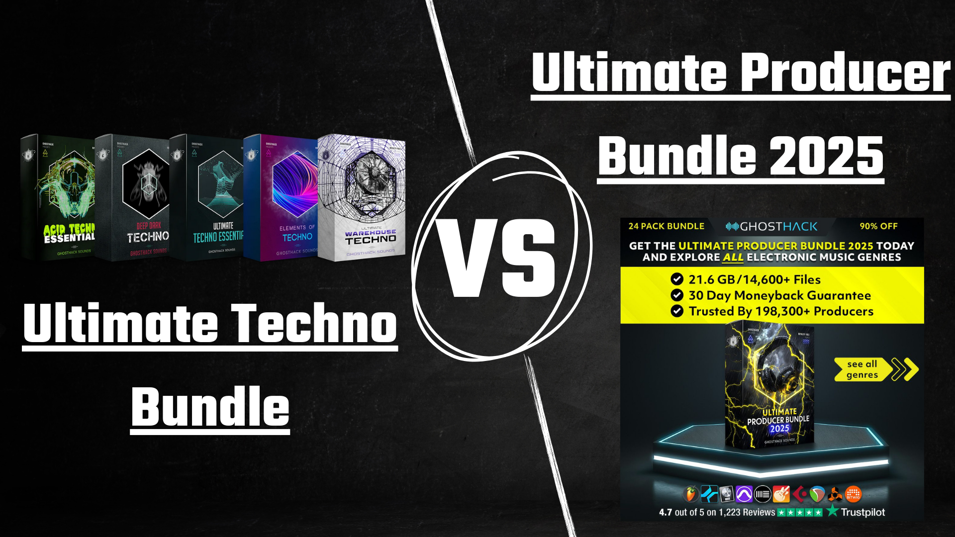 Different Hack Packs Ghosthack.de review: Our review of the techno sample packs